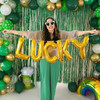 PHALIN St Patricks Day Headbands for Women Glitter Enamel Shamrock Hairband Letter LUCKY IRISH Headpiece Party Favors St