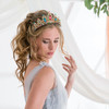SuPoo Tiaras for Women Birthday Crown Gold Crown Colorful Rhinestone Princess Tiara Metal Queen Crown for Women Headband