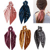 5 Pcs Velvet Scarf Hair Scrunchies Silk Ribbon Bow Scrunchies Super Soft Velvet Hair Ties Bowknot Scrunchies Bowknot Ele