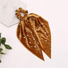 5 Pcs Velvet Scarf Hair Scrunchies Silk Ribbon Bow Scrunchies Super Soft Velvet Hair Ties Bowknot Scrunchies Bowknot Ele