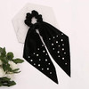 5 Pcs Velvet Scarf Hair Scrunchies Silk Ribbon Bow Scrunchies Super Soft Velvet Hair Ties Bowknot Scrunchies Bowknot Ele