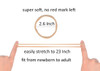 catin Super Soft Nude Nylon Headband For Newborn Baby Kids High Stretchy 20 Pcs For DIY Crafts