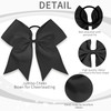 CN Large Cheer bow 8 Girls Ponytail Holders Jumbo Teams Cheerleaders Hair Bows Competition Sports Elastic Hair Ties Acce