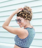Hexchasty 2Pcs Turban Headbands for Women Fashion Boho Stretchy Thick Cute Extra Wide Headbands large Fabric Knotted Clo