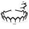 BAHABY 6 Pack Zig Zag Shark Tooth Black Hair Comb Headbands for Women Plastic Hair Bands Hair Hoop Hair Accessories for
