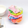 6 PCS Premium Velvet Macaron Theme Gradient Hair Scrunchies Tie Bobbles Girls Tie Dye Rainbow Hair Bands Scrunchy Hair T