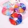 Gradient scrunchies Premium Velvet Macaron Theme Hair Scrunchies Tie Bobbles Rainbow Hair Bands Scrunchy Hair Tie Ropes