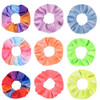 9 PCS Premium Velvet Macaron Theme Hair Scrunchies Tie Bobbles Rainbow Hair Bands Scrunchy Hair Tie Ropes Lce Cream Colo