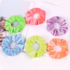6 PCS Premium Velvet Macaron Theme Hair Scrunchies Tie Bobbles Rainbow Hair Bands Scrunchy Hair Tie Ropes Lce Cream Colo