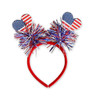 HIFANMM 4th of July Headband Independence Day Hair Accessories Patriotic Party Hair Supplies American Flag Love Heart De
