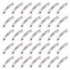 Mardatt 100 Pcs French Barrette Hair Clips Assortment Set 236 Inch Silver Metal Blank Alligator Hairpin Rectangle Craft