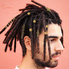 28 Pieces Dreadlock Hair Accessories Celtic Loc Jewelry Hair Cuffs for Braids 8 Alloy Spiral Coil Hair Clips 20 Rings Cu