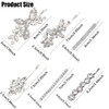 6 Pieces Shiny Rhinestone Bridal Hair Clip Delicate Leaf Wedding Hairpin Bride Crystal Hair Pins Bridal Hairpins Hair Ac