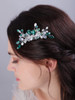 JWICOS Bride Wedding Hair Combs Crystal Bridal Headpieces Hair Accessories for Women and Girls Red