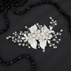 JWICOS Wedding Hair Clip Rhinestone Silver Bridal Hair Comb for Women Wedding Hair Accessories for Brides Bridal Hair Pi