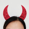 Halloween Devil Headband Devil Horns Headbands Hair Bands Devils Ears Headpiece Women Devil Hairband Hair Hoops Party De