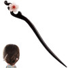 Women Girls Hair Stick Wooden Handmade Hair AccessoriesChinese Retro Hairpins Flower Decor Model B