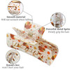 Thanksgiving Square Claw Clips for Women Girls Fall Harvest Turkey Design Hair Clips for Thin Thick Hair Strong Hold Hai