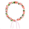 Onwon Multicolor Rose Flower Wreath Headband Floral Crown Garland Halo Hair Band for Wedding Festivals Photography Trave