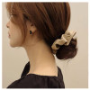 Big Leather Scrunchies for Thick Hair Rubber Bands No Damage Soft Hair Ties Accessories for Women Girls Elastic Leather