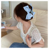 Bowknot Bow Hair Clips for Girls Hair Claws for Women Thin Hair Styling Clips Satin Hair Bows Jaw Clips for Thick Hair C