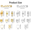 180 Pieces Dreadlock Hair Accessories Celtic Loc Jewelry Hair Cuffs for Braids Alloy Spiral Coil Hair Clips Dreadlocks B