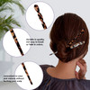 10 Pieces Acetate Hair Sticks Leopard Print Hair Pins Tortoise Shell Hairpin Vintage Hair Chopsticks Retro Hairpins Disk