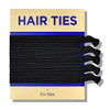 HAVHAF Knotted Mens Hair Ties For Men 5 pcs Wide Black No damage Crease Breakage Man Bun Hair Tie Men with Long Hair For