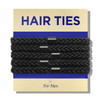HAVHAF Braided Mens Hair Ties For Men For Buns Curly Thick Dense Hair Elastic Hair Ties For Guys No damage Crease Breaka