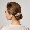 6 PCS Leaf Hair Side Combs Gold Rhinestone Hair Comb Clips with Teeth Wedding Headpiece Hair Accessories for Women Girls
