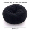 Beaute Galleria Hair Donut Bun Maker Ring Style Mesh Chignon Ballet Sock Bun Mini Black