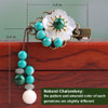 Retro Natural Jade Gemstone Hair Barrette for Women Chinese Hanfu Vintage Hair Accessories with Tassel Jewelry for Chine