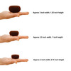 Beaute Galleria 3 Pieces Mini Kids Hair Donut Bun Maker Ring Style Mesh Chignon Ballet Sock Bun Brown