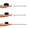 Beaute Galleria 3 Pieces Mini Kids Hair Donut Bun Maker Ring Style Mesh Chignon Ballet Sock Bun Black