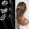 6 Pieces Bride Hair Pins Rhinestones Hair Accessories for Women Crystal Wedding Hair Piece for Bride Women Girls Bridesm