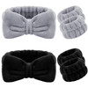 6 Pieces Spa Headband Wrist Washband Scrunchies Cuffs for Washing Face Towel Wristbands Hair Headband Face Wash Wristban