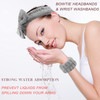 6 Pieces Spa Headband Wrist Washband Scrunchies Cuffs for Washing Face Towel Wristbands Hair Headband Face Wash Wristban