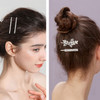 BOYIVI 6 Pieces Rhinestone Bridal Hair Clip Leaf Wedding Hairpin Bride Crystal Hair Pins Diamond Bobby Pins Jewelry Barr