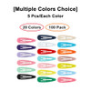 Hair Clips ECADY 100Pack 20 Colors NonSlip Snap Barrettes for Girls Women Kids 2 Inch