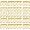 Lawie 20 Pack Bulk 10 Teeth Gold Metal Side Hair Combs Plain Blank Crafting DIY Wire Slide Combs Wedding Bridal Veil Com