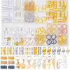 189 Pieces of Dreadlock Jewelry Beads for Hair Braids Hair Jewelry for Braids Metal and Gold Braid Rings Cuffs and Clips