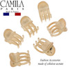 Camila Paris CP3084 French Hair Clip for Women Set of 6 Extra Small Beige Girls Hair Claw Clip Jaw Fashion Durable Styli