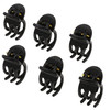 Camila Paris CP2392 French Hair Clip for Women Set of 6 Extra Small Black Girls Hair Claw Clip Jaw Fashion Durable Styli