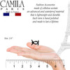 Camila Paris CP2392 French Hair Clip for Women Set of 6 Extra Small Black Girls Hair Claw Clip Jaw Fashion Durable Styli