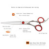 Professional 60inch Shears Cutting Thinning Scissors Kit Convex Edge Hairdressing Scissors Set 440C Steel Stainless Japa