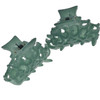 Camila Paris CP29082 Set of 2 French Hair Clip for Women Green Antique Girls Hair Claw Clips Jaw Fashion Durable Styling