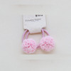 HotSattion 20pcs Baby Toddler Flower Pom Ball Hair Ties for Girls Small Hair Ties for Kids Multicolor Nometal Hair Elast