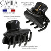 Camila Paris CP3554 French Hair Clip for Women Small Black 15 Inch Girls Hair Claw Clips Jaw Fashion Durable Styling Hai