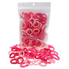 100 Pack Pink Color Nylon Elastics Hair Bands for Baby Girls Small Hair Ropes