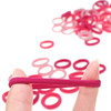 100 Pack Pink Color Nylon Elastics Hair Bands for Baby Girls Small Hair Ropes